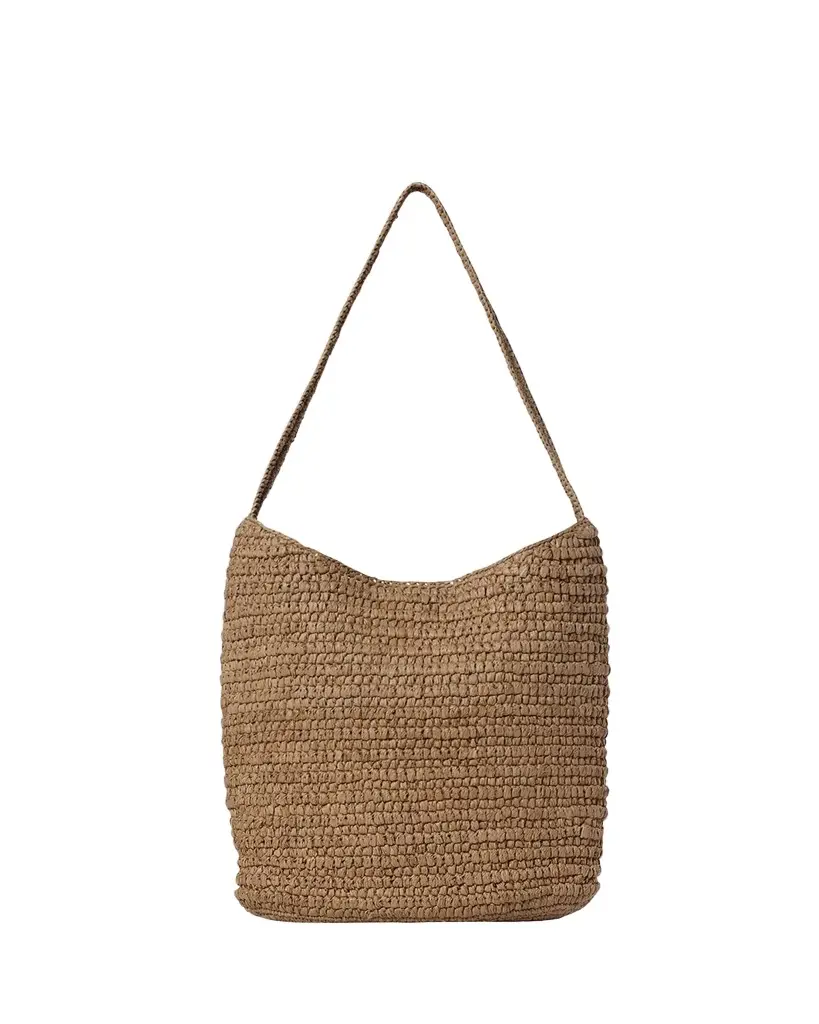 The Row Alma Woven Raffia Shoulder Bag | Image 1 The Row Alma Woven Raffia Shoulder Bag | Image 1