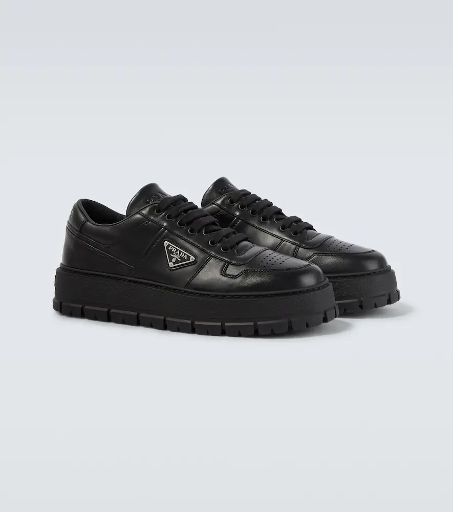 Prada Leather sneakers | Thumbnail 3