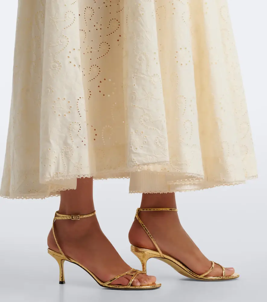 Agua by Agua Bendita Delta broderie anglaise cotton maxi skirt | Thumbnail 2