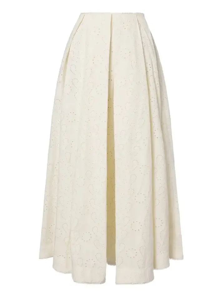 Delta broderie anglaise cotton maxi skirt Delta broderie anglaise cotton maxi skirt