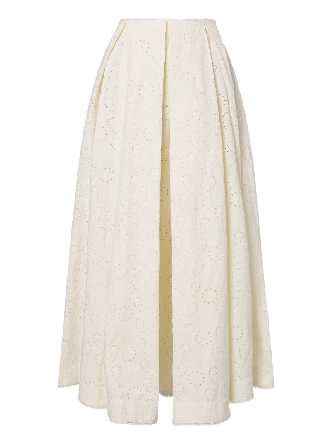 Agua by Agua Bendita Delta broderie anglaise cotton maxi skirt