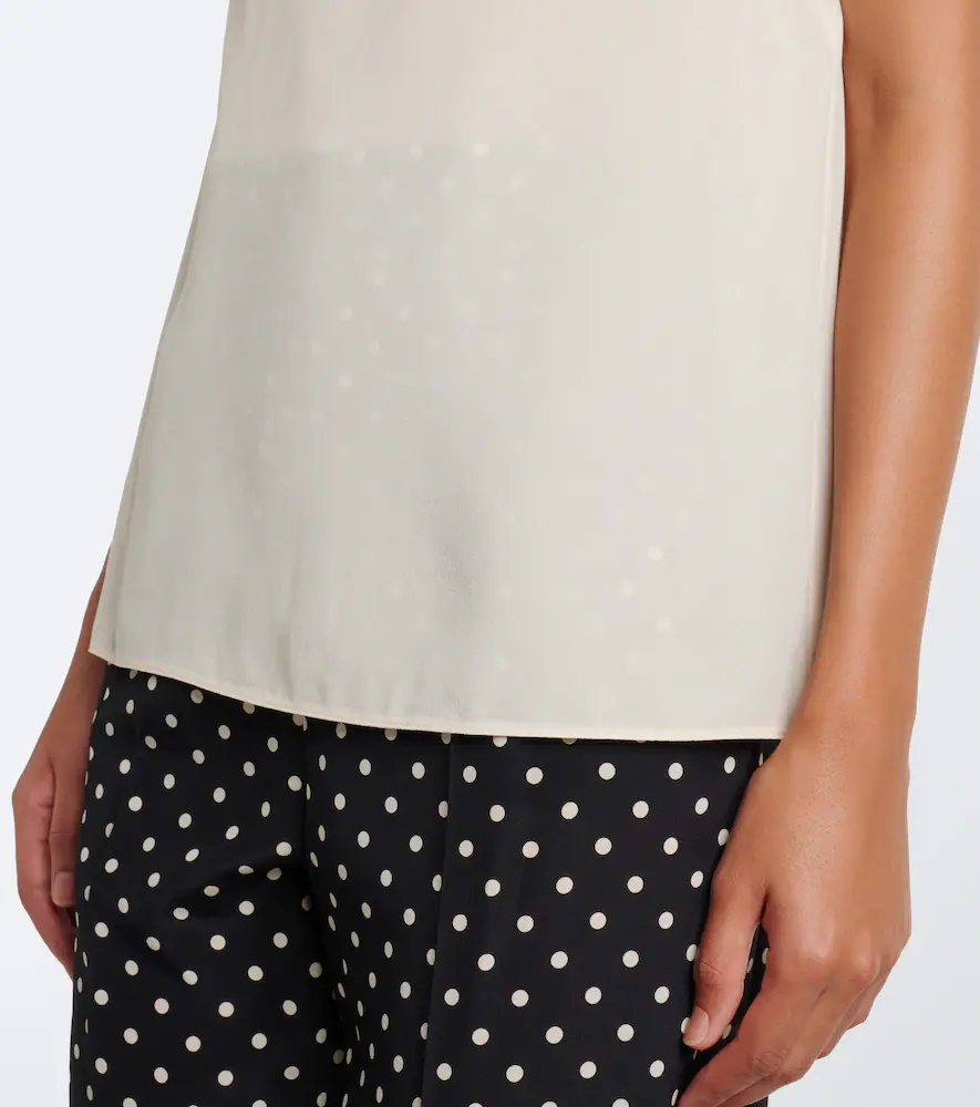 Valentino Garavani Embellished silk crêpe de chine top | Thumbnail 2 Valentino Garavani Embellished silk crêpe de chine top | Thumbnail 2