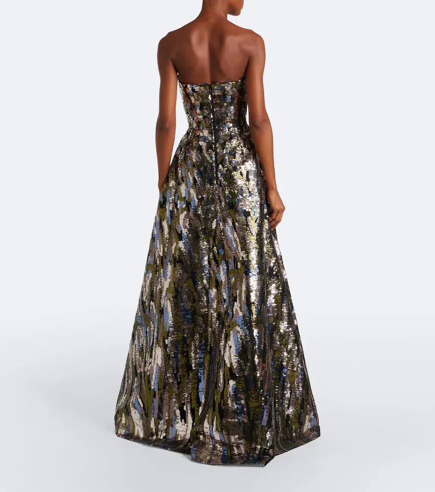 Elie Saab Embellished silk-blend bustier gown | Thumbnail 4 Elie Saab Embellished silk-blend bustier gown | Thumbnail 4