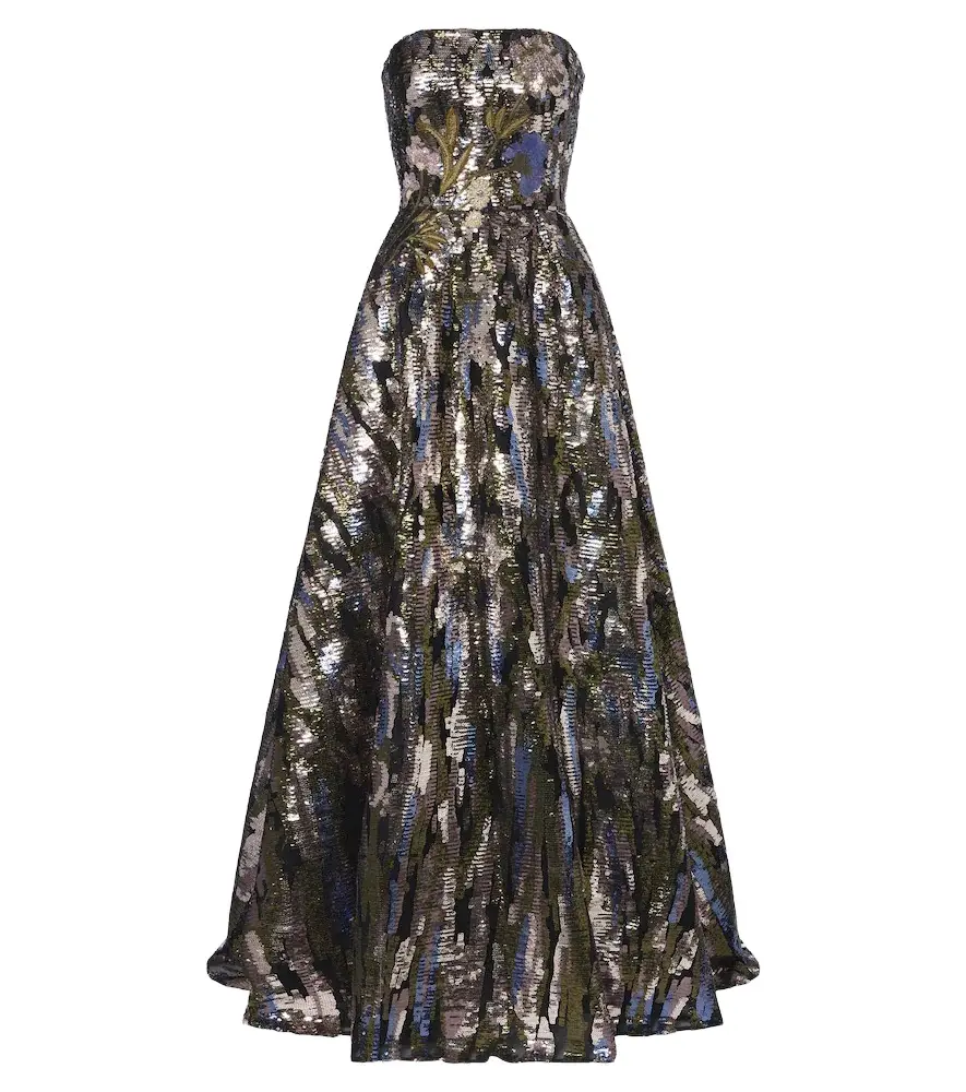 Elie Saab Embellished silk-blend bustier gown | Image 1 Elie Saab Embellished silk-blend bustier gown | Image 1