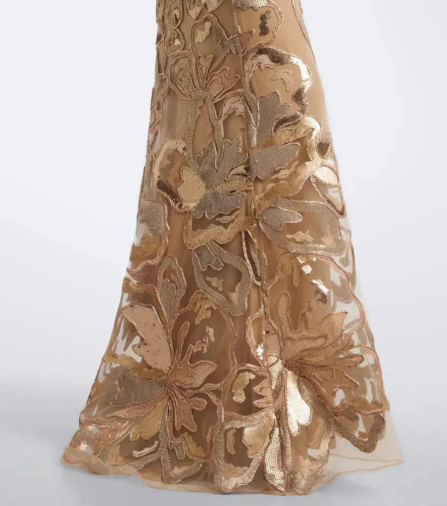 Elie Saab Embroidered sequined tulle gown | Thumbnail 3 Elie Saab Embroidered sequined tulle gown | Thumbnail 3