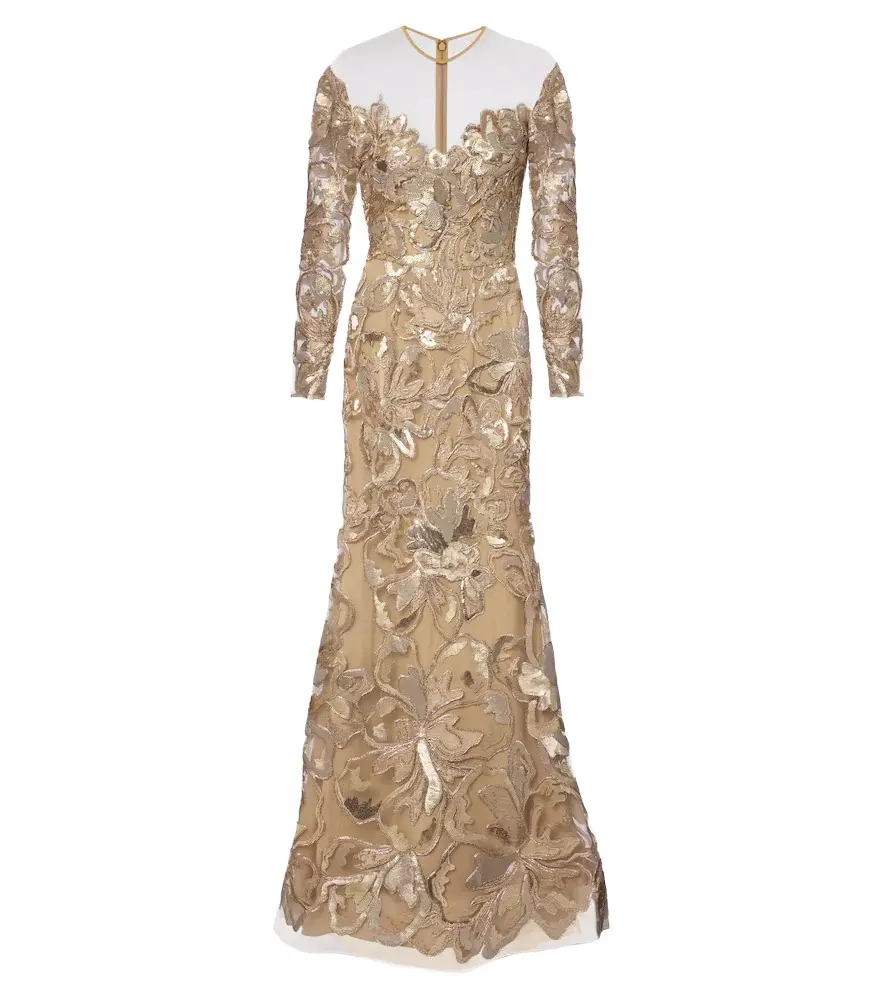 Elie Saab Embroidered sequined tulle gown | Image 1 Elie Saab Embroidered sequined tulle gown | Image 1