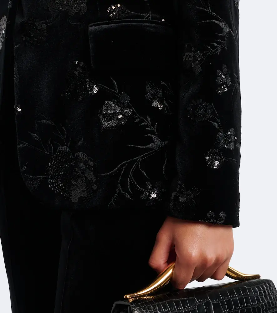 Elie Saab Sequined velvet blazer | Thumbnail 5 Elie Saab Sequined velvet blazer | Thumbnail 5