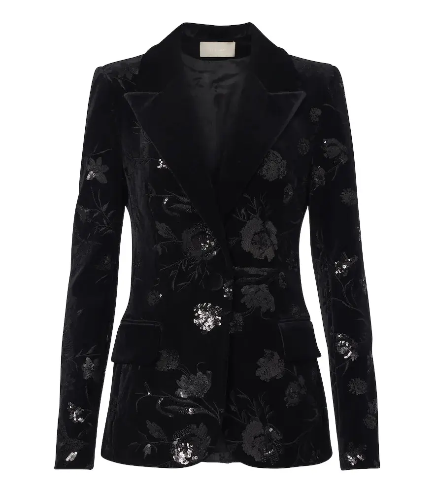 Elie Saab Sequined velvet blazer | Image 1 Elie Saab Sequined velvet blazer | Image 1