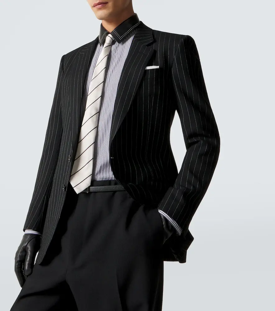 Tom Ford Striped silk jacquard tie | Thumbnail 3 Tom Ford Striped silk jacquard tie | Thumbnail 3