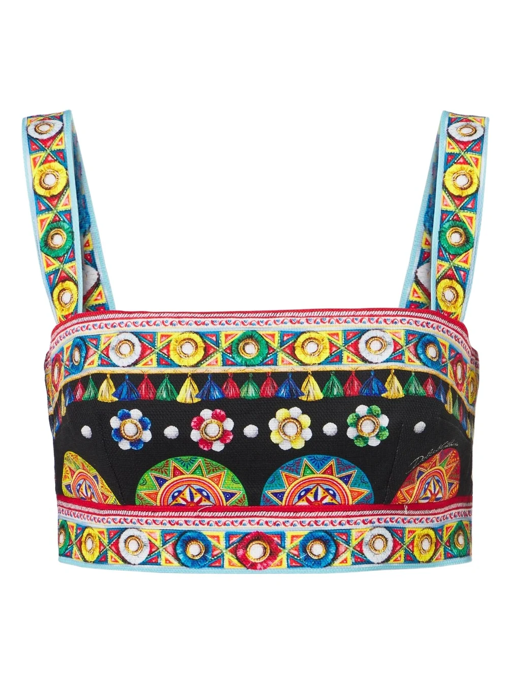 Dolce & Gabbana Carretto cotton crop top