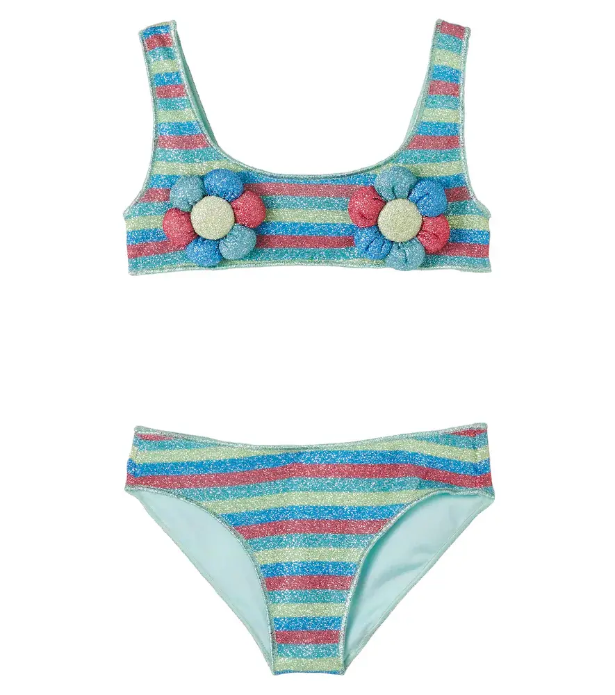 Oseree Kids Oséree Kids Osemini Lumière striped bikini | Image 1 Oseree Kids Oséree Kids Osemini Lumière striped bikini | Image 1