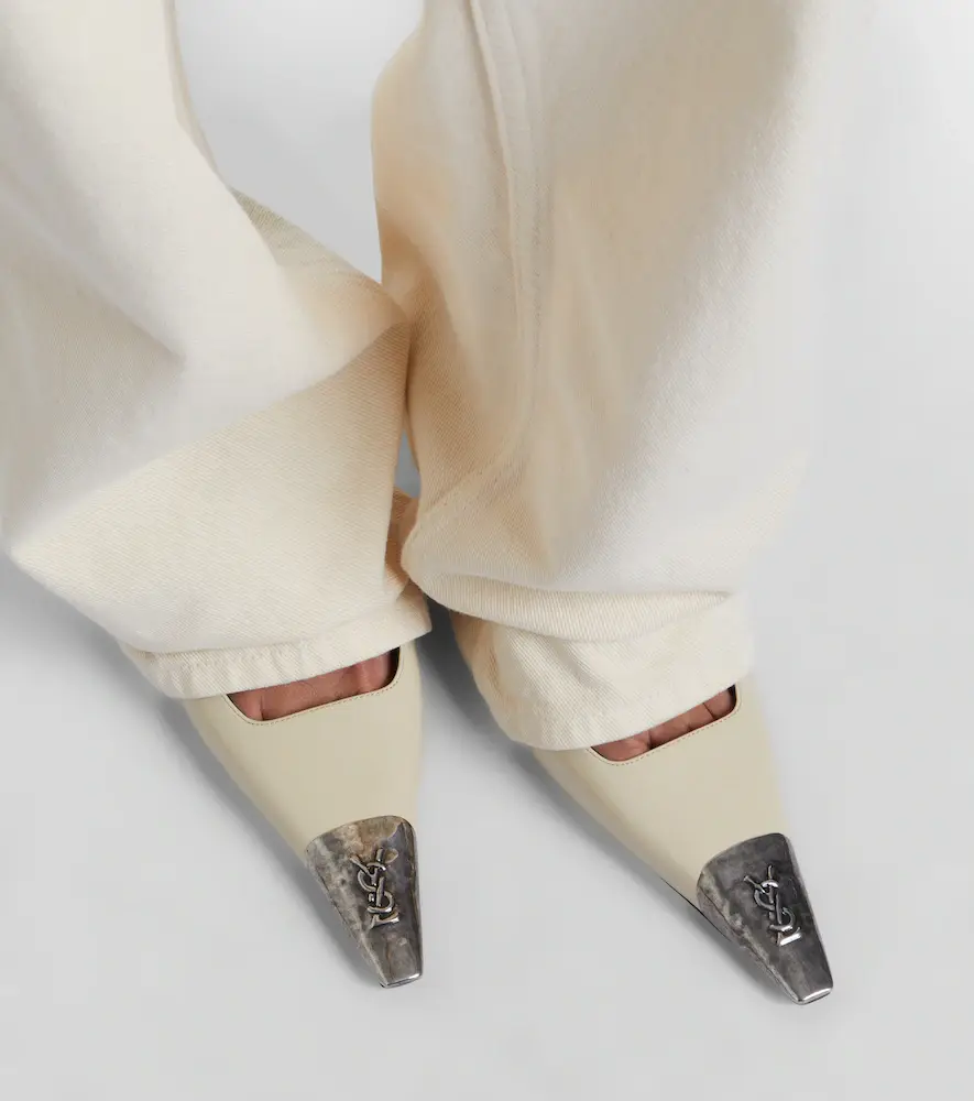 Saint Laurent Jeanne leather slingback pumps | Thumbnail 6 Saint Laurent Jeanne leather slingback pumps | Thumbnail 6