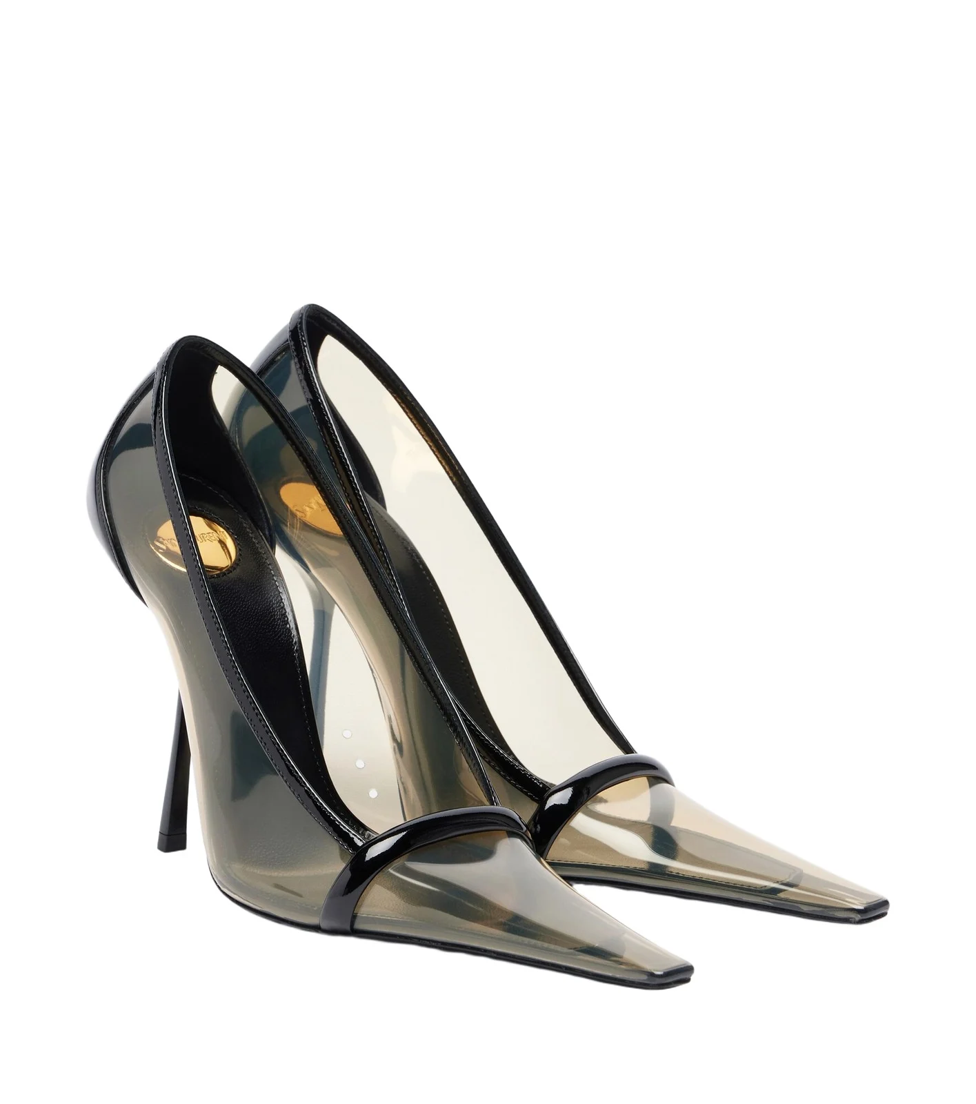 Brigitte leather-trimmed TPU pumps