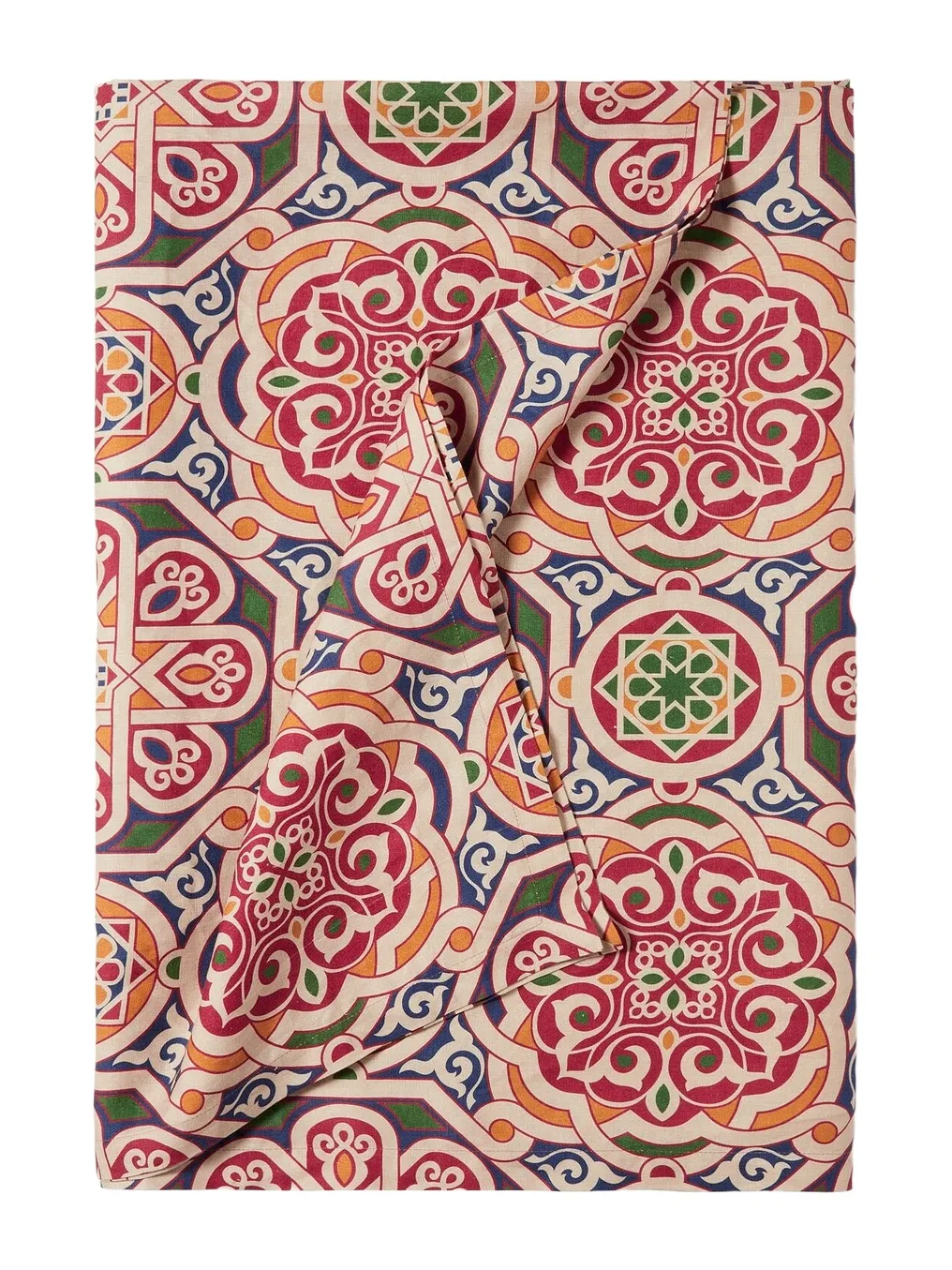 Cabana Catalina printed linen tablecloth