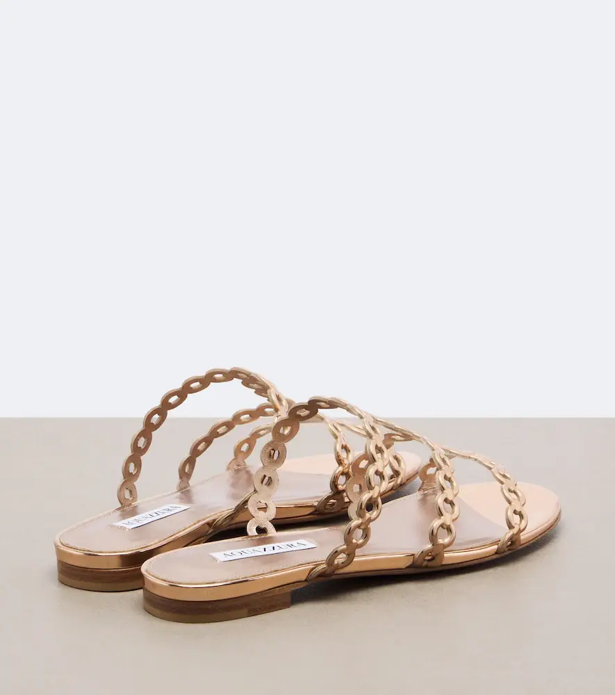 Aquazzura Infinity Chain mirrored leather sandals | Thumbnail 2 Aquazzura Infinity Chain mirrored leather sandals | Thumbnail 2