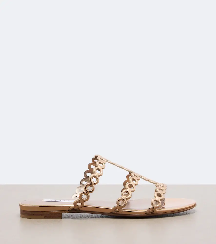 Aquazzura Infinity Chain mirrored leather sandals | Thumbnail 3 Aquazzura Infinity Chain mirrored leather sandals | Thumbnail 3