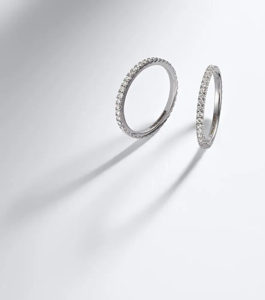 Suzanne Kalan Midi 18kt white gold tech ring jackets with diamonds | Thumbnail 6