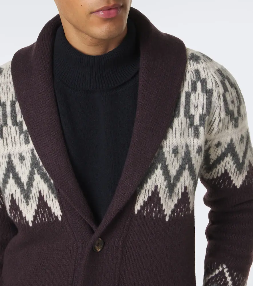 ELEVENTY Jacquard cashmere and silk cardigan | Thumbnail 3