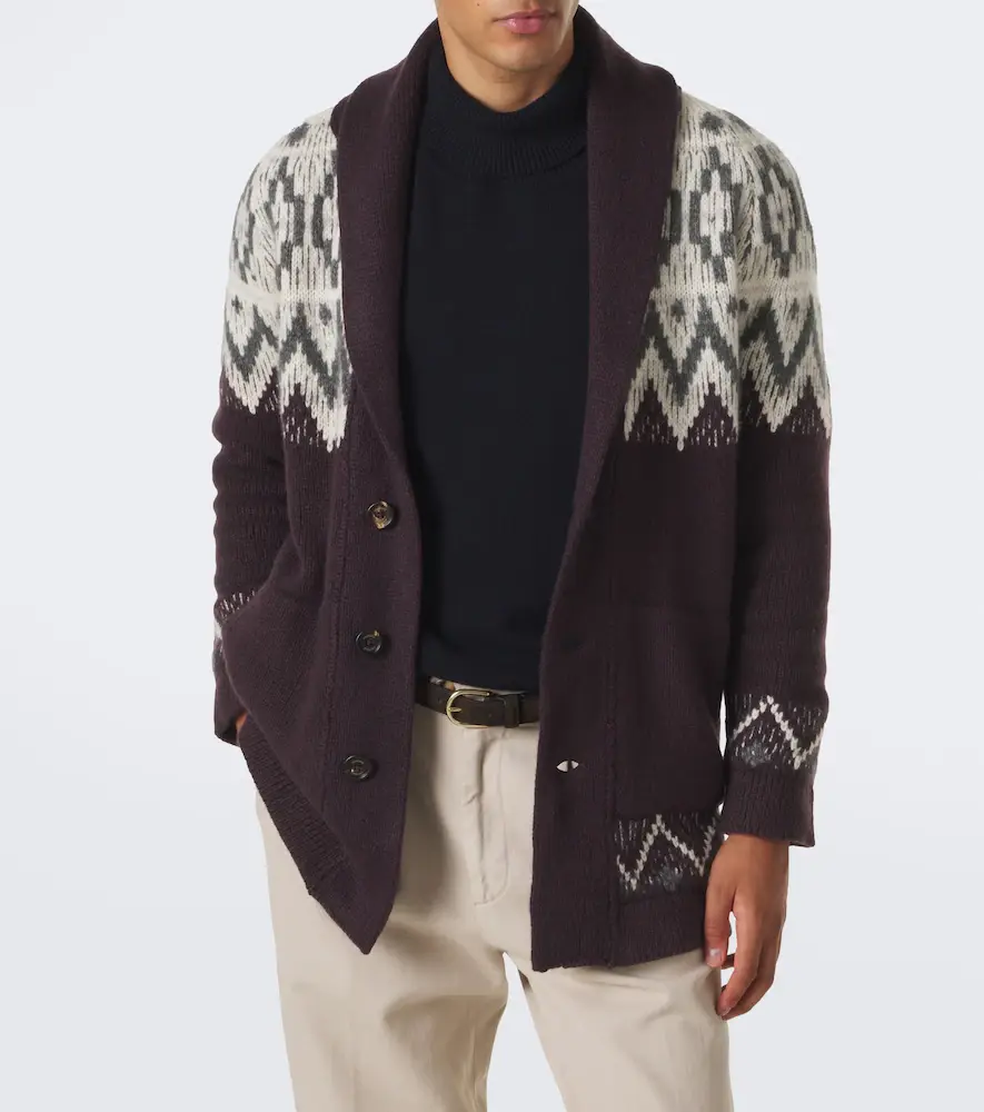 ELEVENTY Jacquard cashmere and silk cardigan | Thumbnail 4