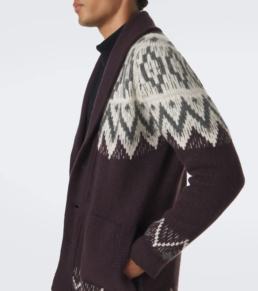 ELEVENTY Jacquard cashmere and silk cardigan | Thumbnail 5