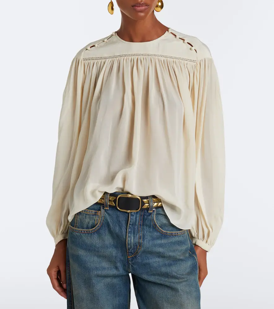Isabel Marant Nuna silk blouse | Thumbnail 3 Isabel Marant Nuna silk blouse | Thumbnail 3