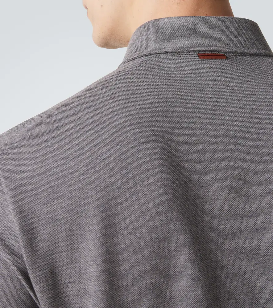 Zegna Cotton piqué polo shirt | Thumbnail 6