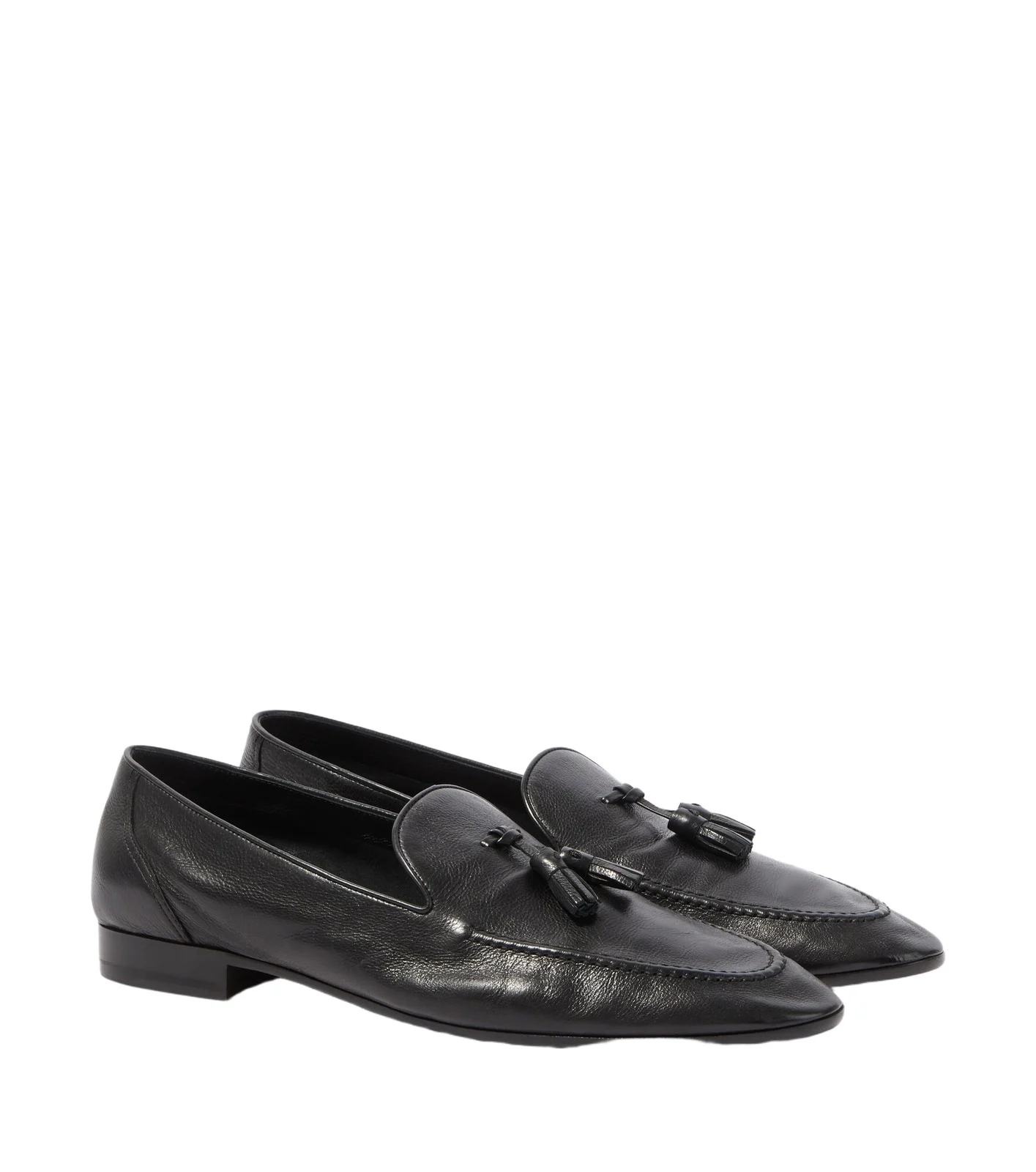 The Row Caden leather loafers