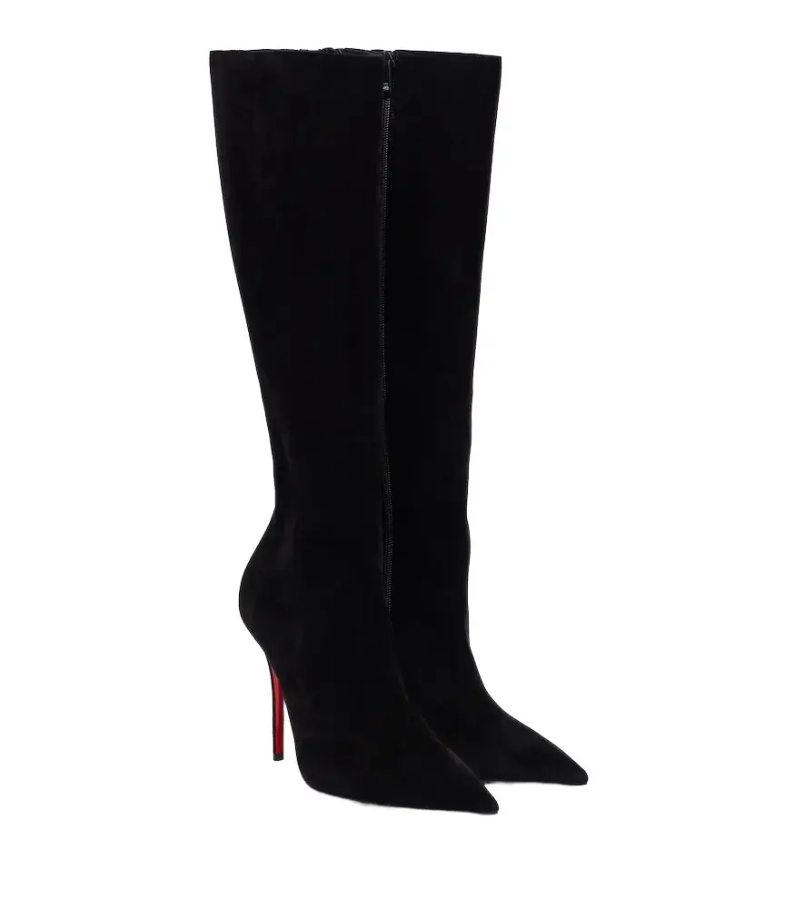 Christian Louboutin Miss Z suede knee-high boots | Image 1 Christian Louboutin Miss Z suede knee-high boots | Image 1