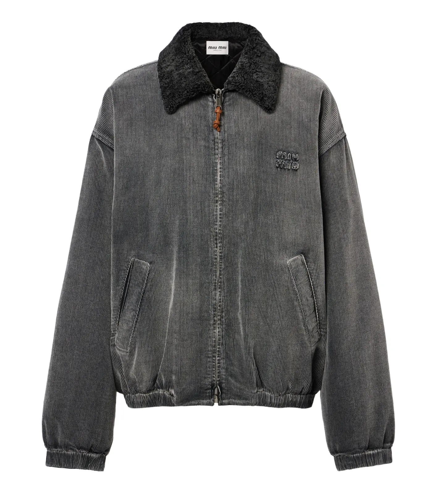 Miu Miu Corduroy cotton bomber jacket