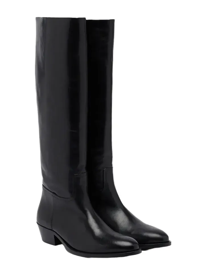 Den leather knee-high boots Den leather knee-high boots
