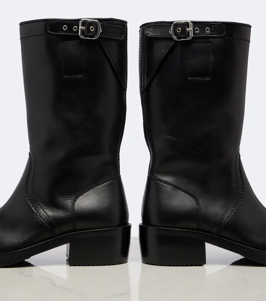 Dries Van Noten Leather biker boots | Thumbnail 2 Dries Van Noten Leather biker boots | Thumbnail 2