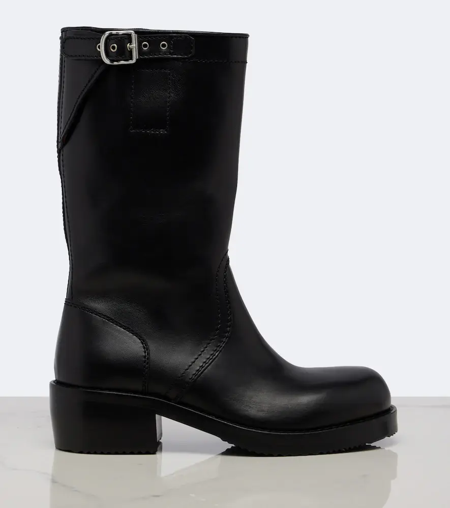 Dries Van Noten Leather biker boots | Thumbnail 3 Dries Van Noten Leather biker boots | Thumbnail 3