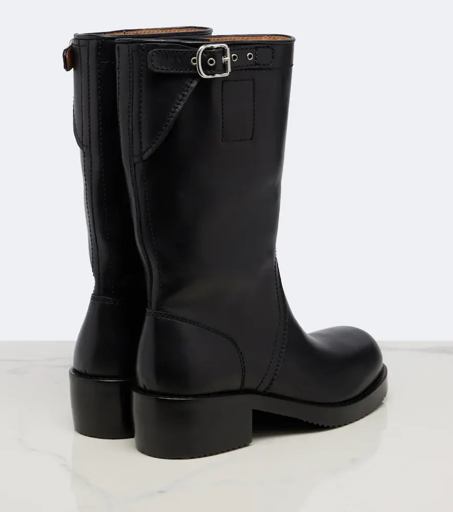 Dries Van Noten Leather biker boots | Thumbnail 4 Dries Van Noten Leather biker boots | Thumbnail 4