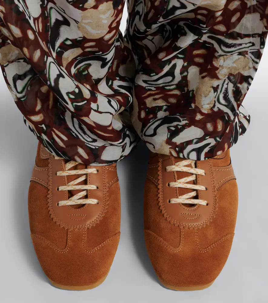 Dries Van Noten Leather-trimmed suede high-top sneakers | Thumbnail 5 Dries Van Noten Leather-trimmed suede high-top sneakers | Thumbnail 5