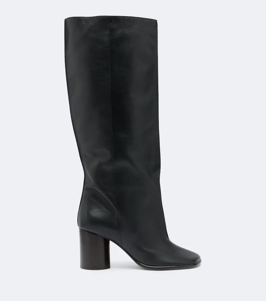 Lemaire Crease leather knee-high boots | Thumbnail 3 Lemaire Crease leather knee-high boots | Thumbnail 3