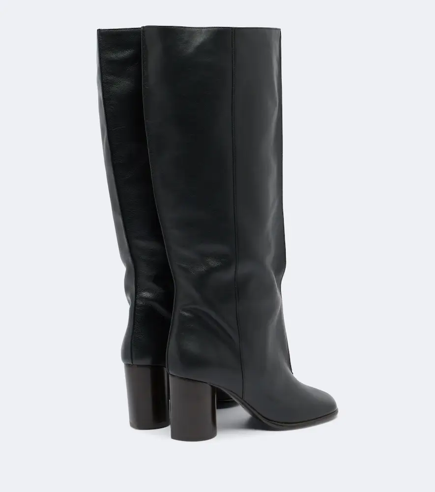 Lemaire Crease leather knee-high boots | Thumbnail 4 Lemaire Crease leather knee-high boots | Thumbnail 4