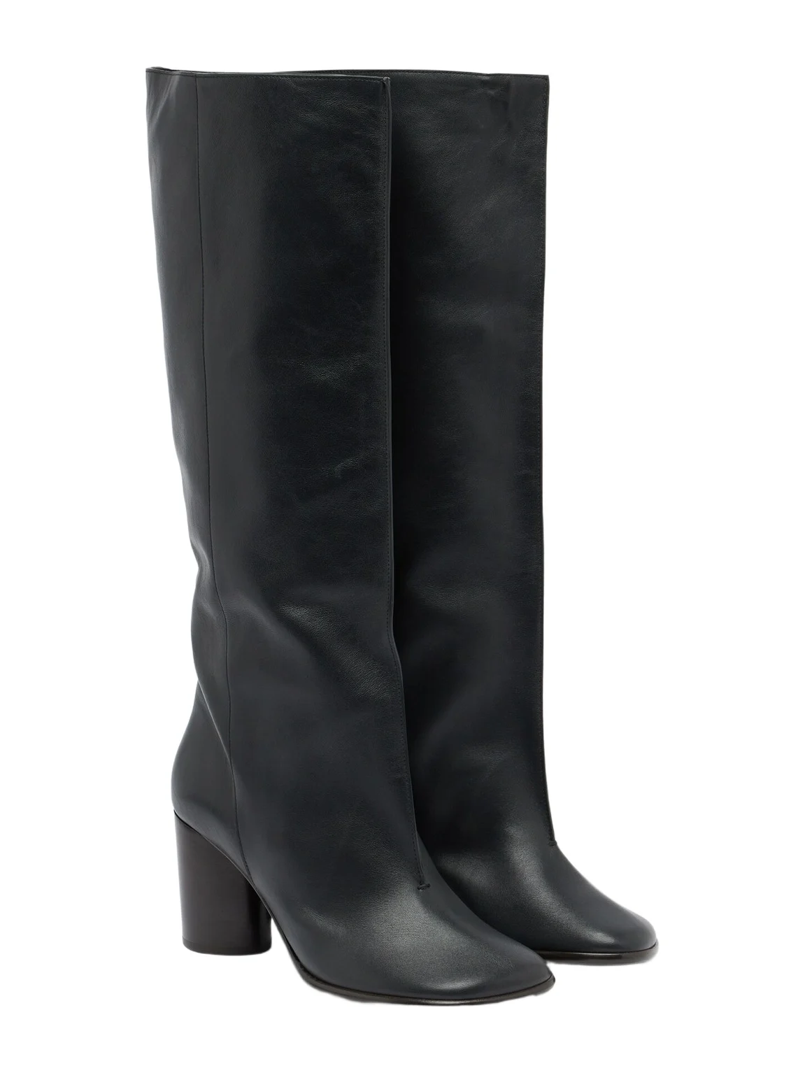 Lemaire Crease leather knee-high boots