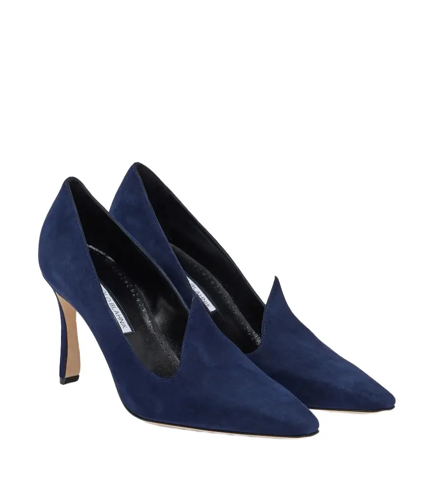 Manolo Blahnik Maldite suede pumps | Image 1 Manolo Blahnik Maldite suede pumps | Image 1