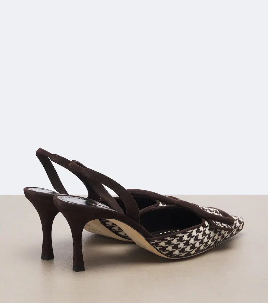 Manolo Blahnik Mayslibi houndstooth slingback pumps | Thumbnail 2 Manolo Blahnik Mayslibi houndstooth slingback pumps | Thumbnail 2