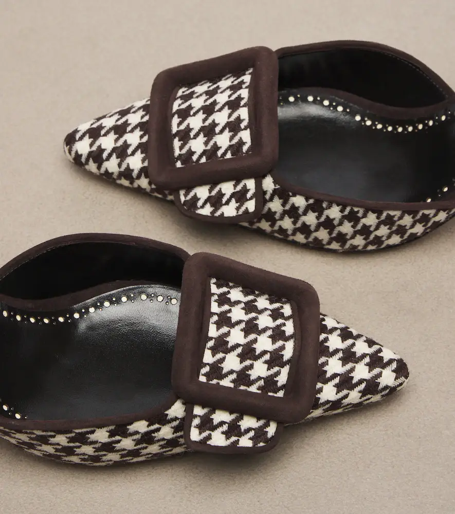 Manolo Blahnik Mayslibi houndstooth slingback pumps | Thumbnail 3 Manolo Blahnik Mayslibi houndstooth slingback pumps | Thumbnail 3