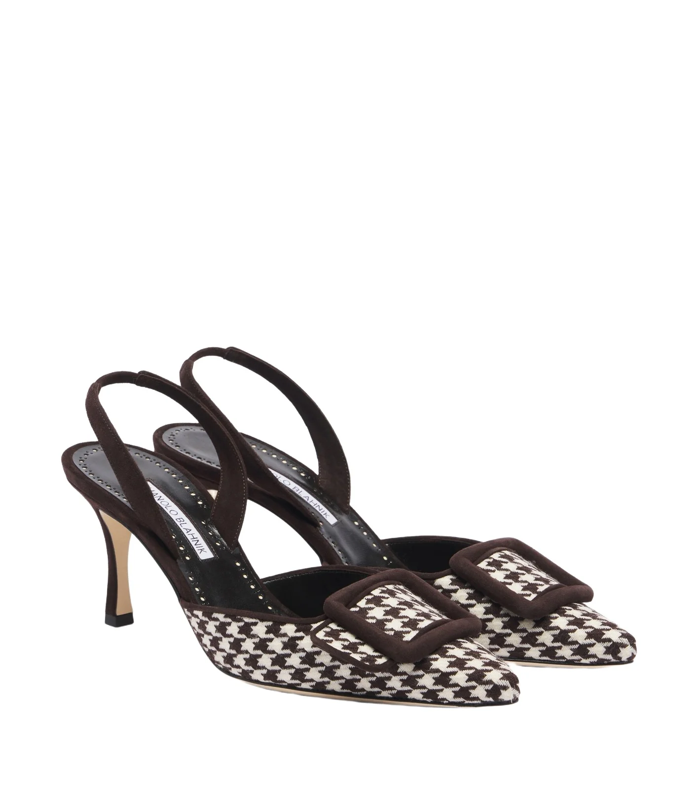 Mayslibi houndstooth slingback pumps Mayslibi houndstooth slingback pumps
