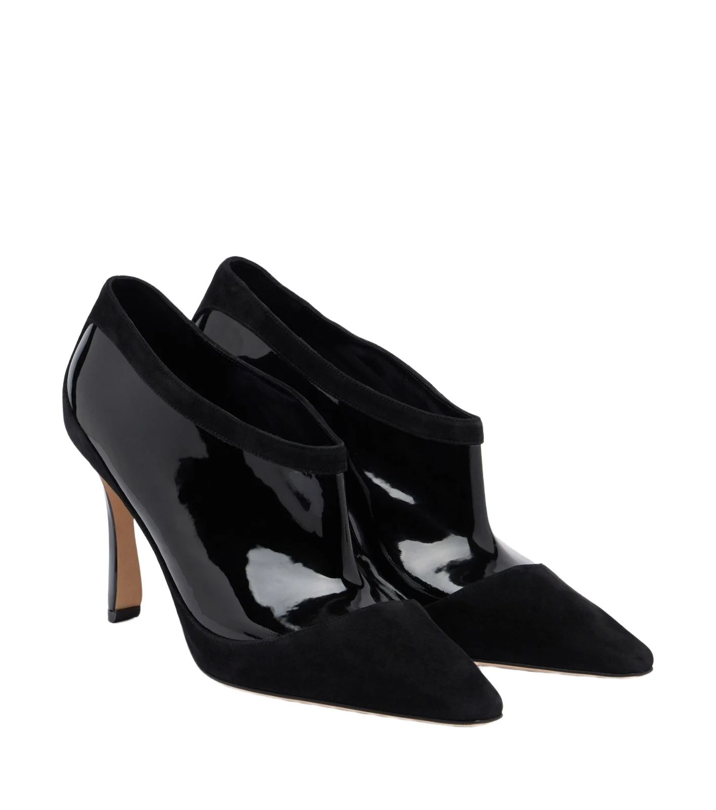 Ters suede and patent leather pumps Ters suede and patent leather pumps