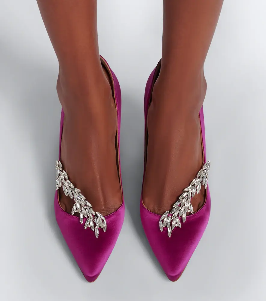 Manolo Blahnik Nadira embellished satin pumps | Thumbnail 6 Manolo Blahnik Nadira embellished satin pumps | Thumbnail 6