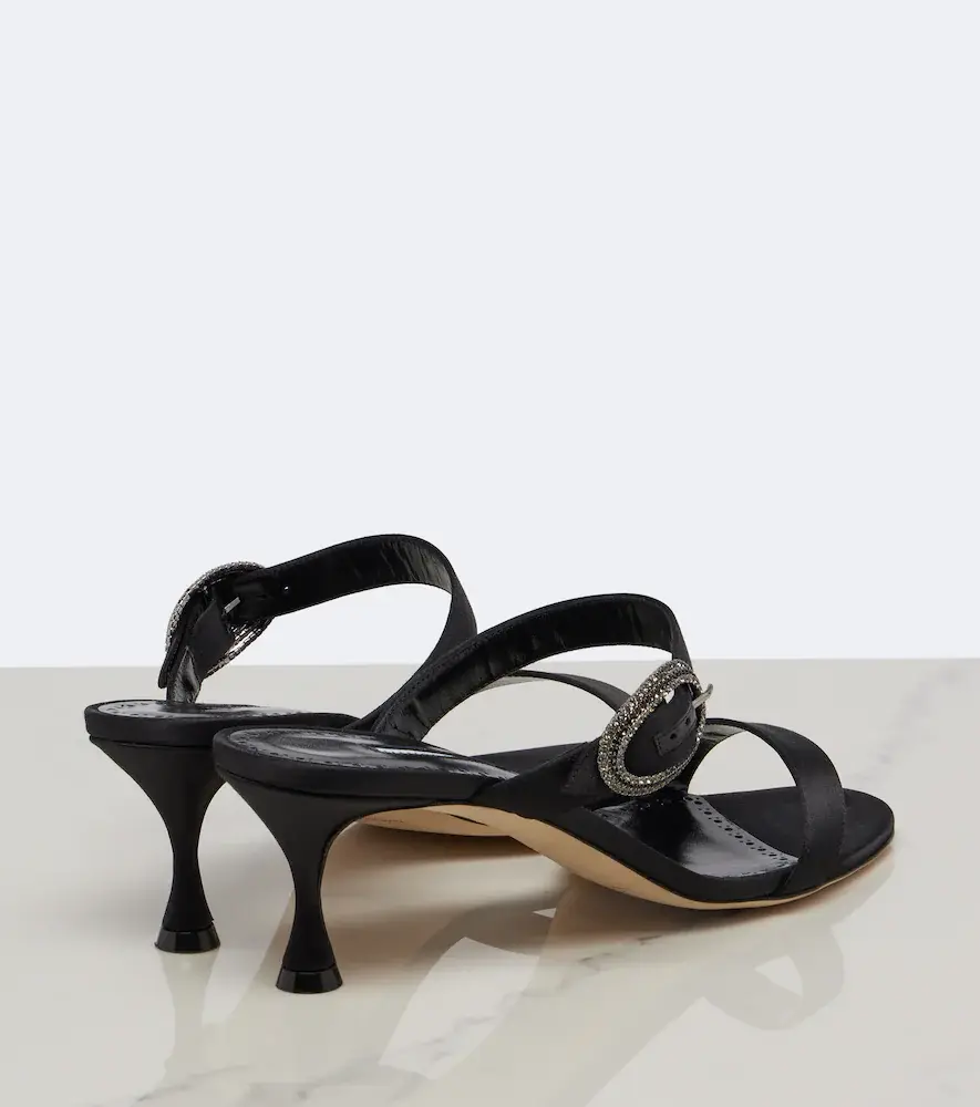 Manolo Blahnik Zutosanmu embellished satin sandals | Thumbnail 2 Manolo Blahnik Zutosanmu embellished satin sandals | Thumbnail 2