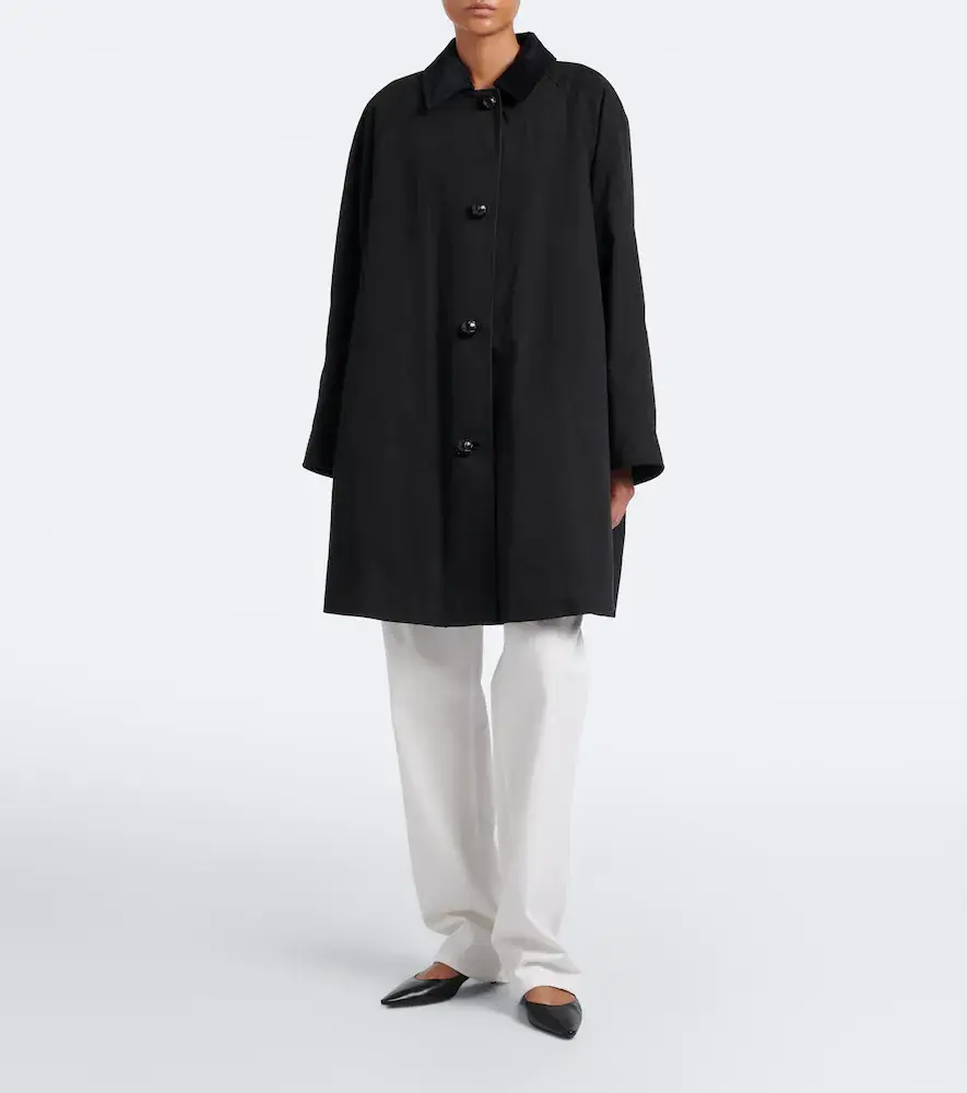 The Row Ina cotton gabardine coat | Thumbnail 4 The Row Ina cotton gabardine coat | Thumbnail 4
