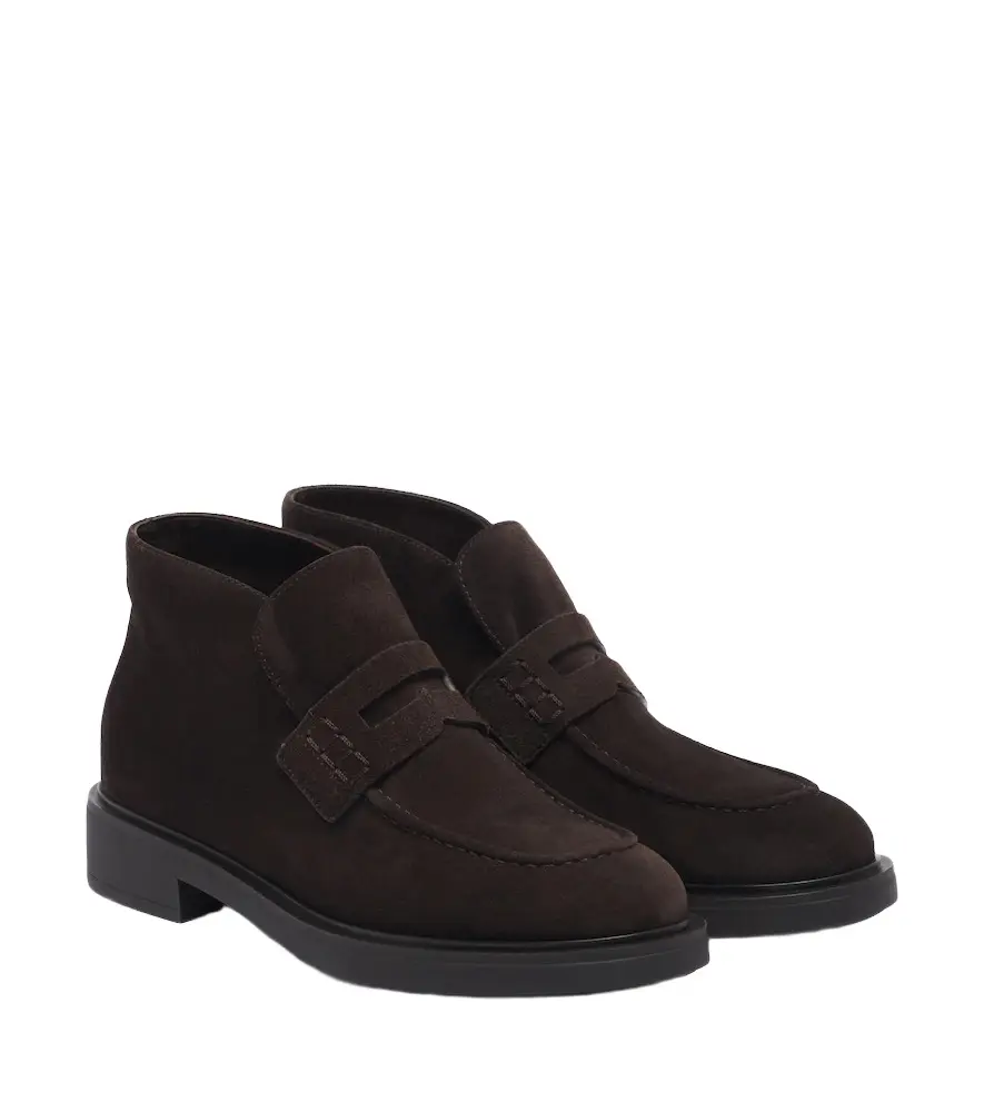 Gianvito Rossi Brogue suede ankle boots | Image 1 Gianvito Rossi Brogue suede ankle boots | Image 1