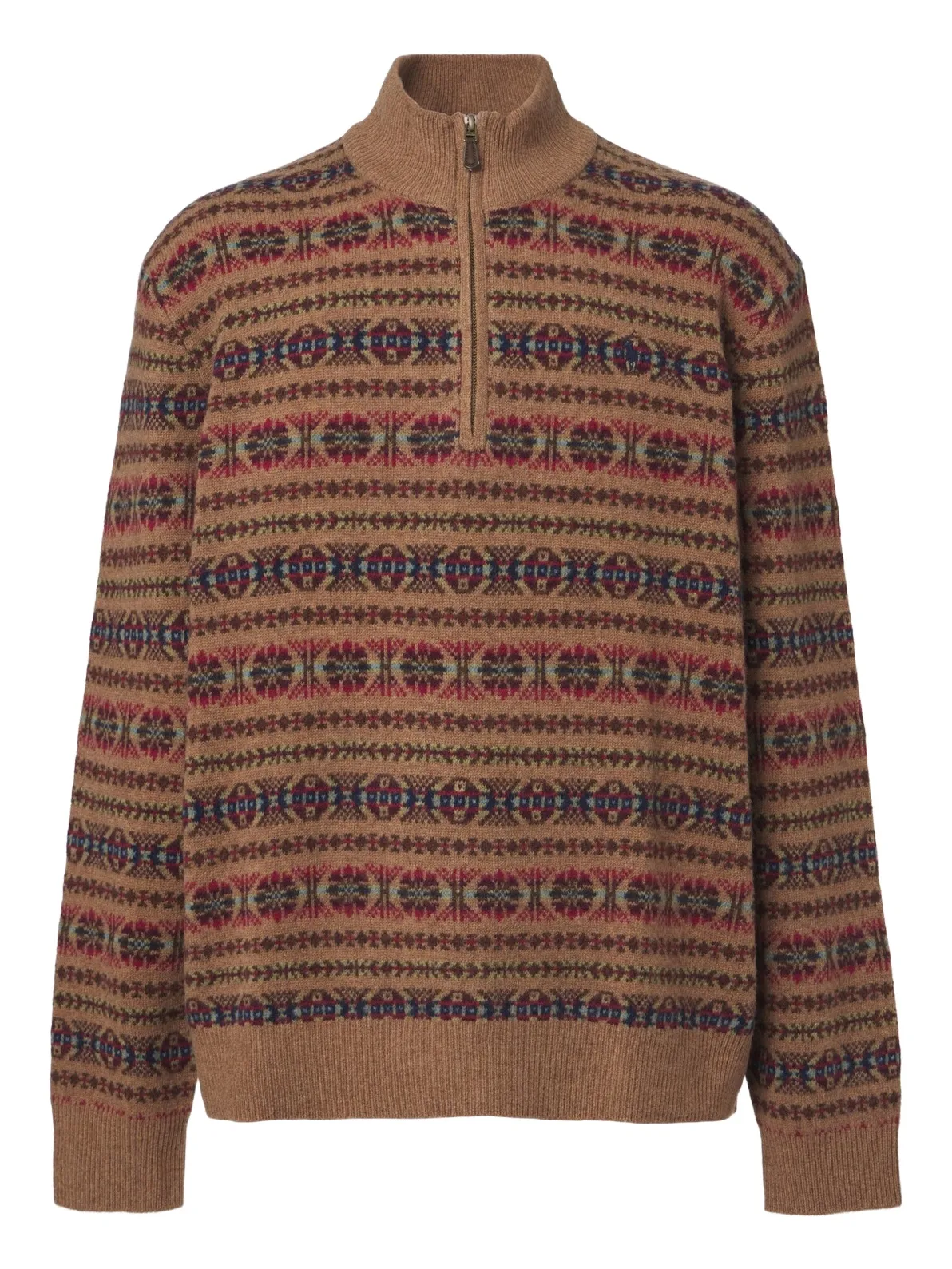 Fair Isle wool half-zip sweater Fair Isle wool half-zip sweater