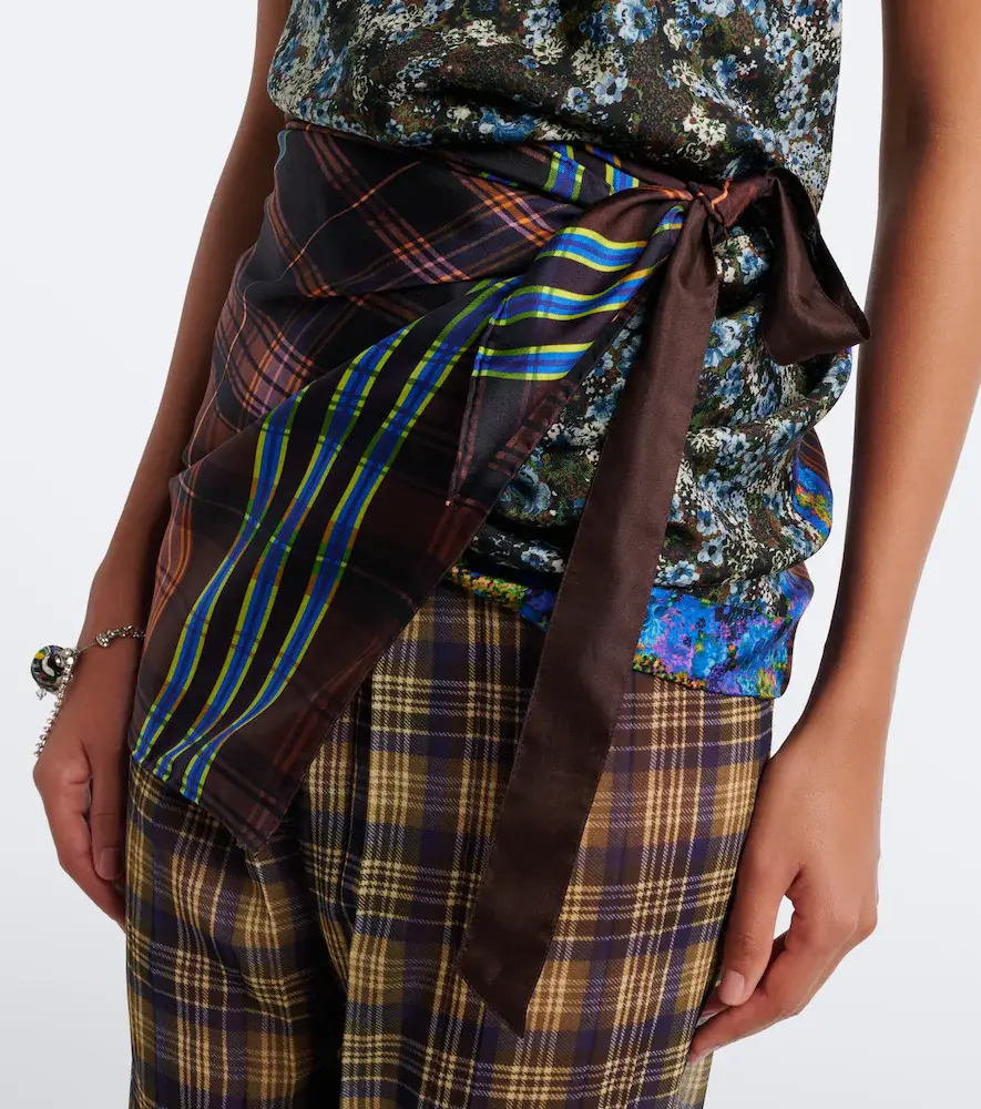 Dries Van Noten Printed halterneck silk twill top | Thumbnail 2 Dries Van Noten Printed halterneck silk twill top | Thumbnail 2