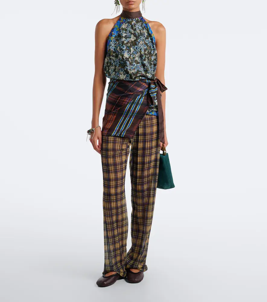 Dries Van Noten Printed halterneck silk twill top | Thumbnail 4 Dries Van Noten Printed halterneck silk twill top | Thumbnail 4