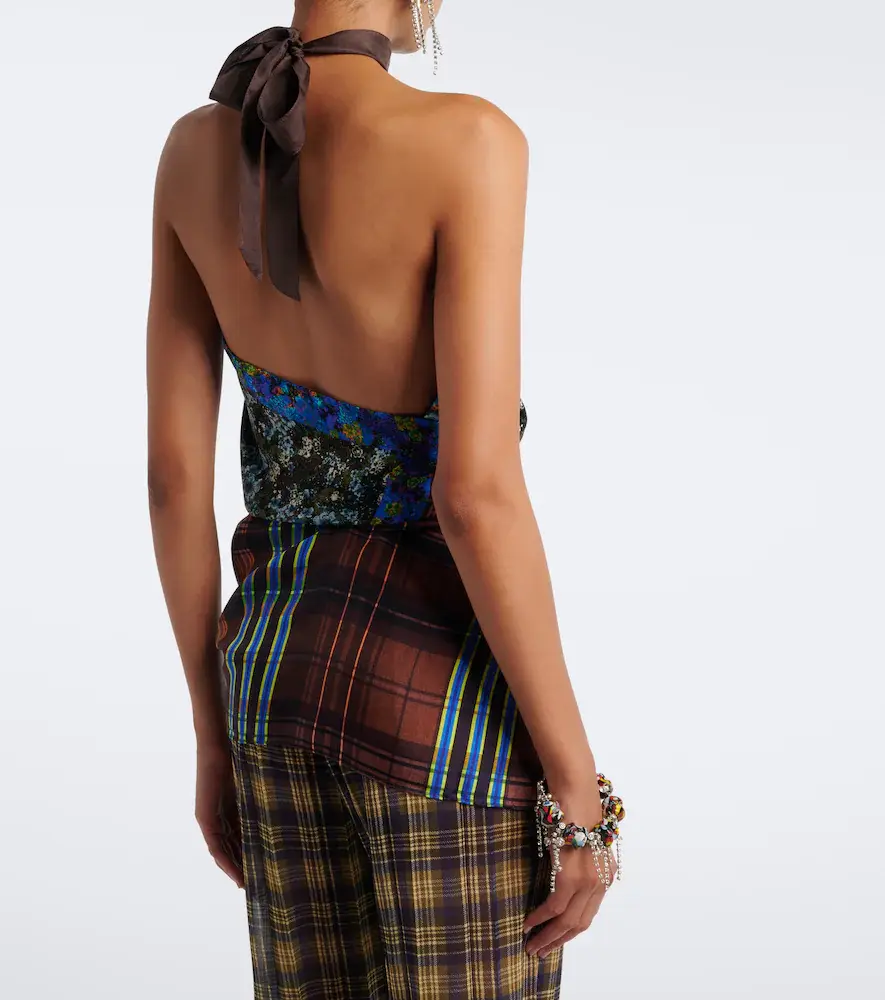 Dries Van Noten Printed halterneck silk twill top | Thumbnail 5 Dries Van Noten Printed halterneck silk twill top | Thumbnail 5
